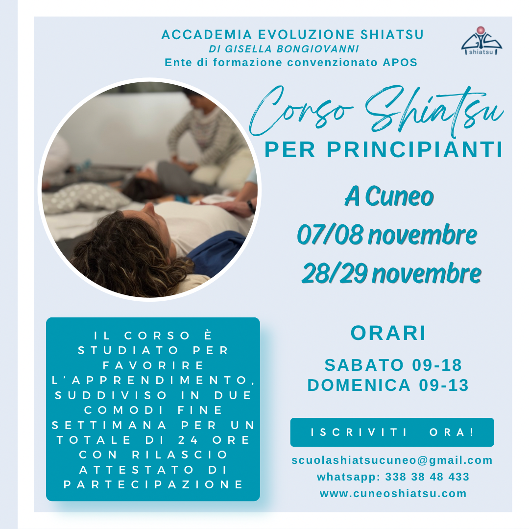 Corso Shiatsu per principianti