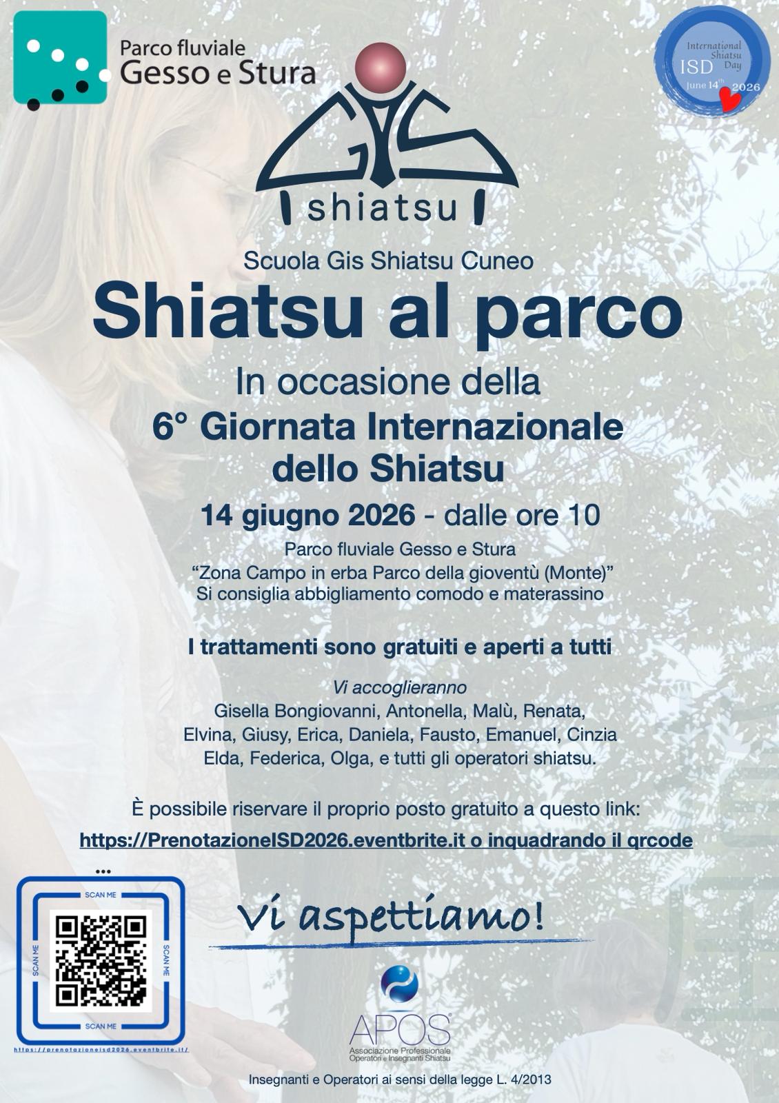 Shiatsu al parco - ISD 2026